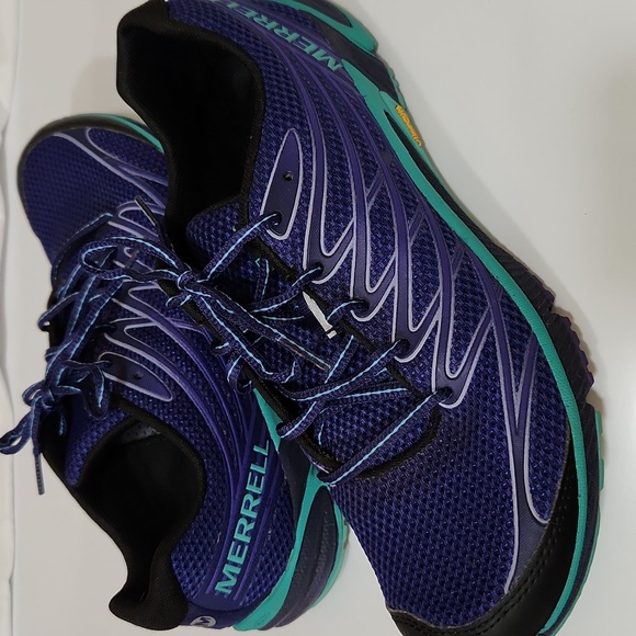 Merrell Bare Access Arc 4 Trail Running Shoe US 10 Vibram Sole Purple Teal Women - Picture 1 of 8